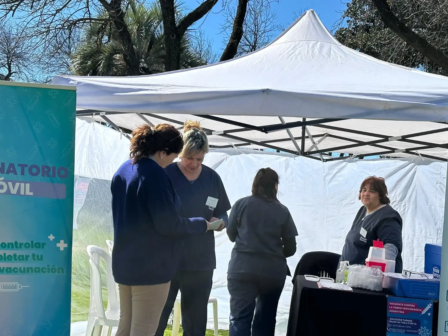 El vacunatorio móvil prestará servicios en la jornada del miércoles.