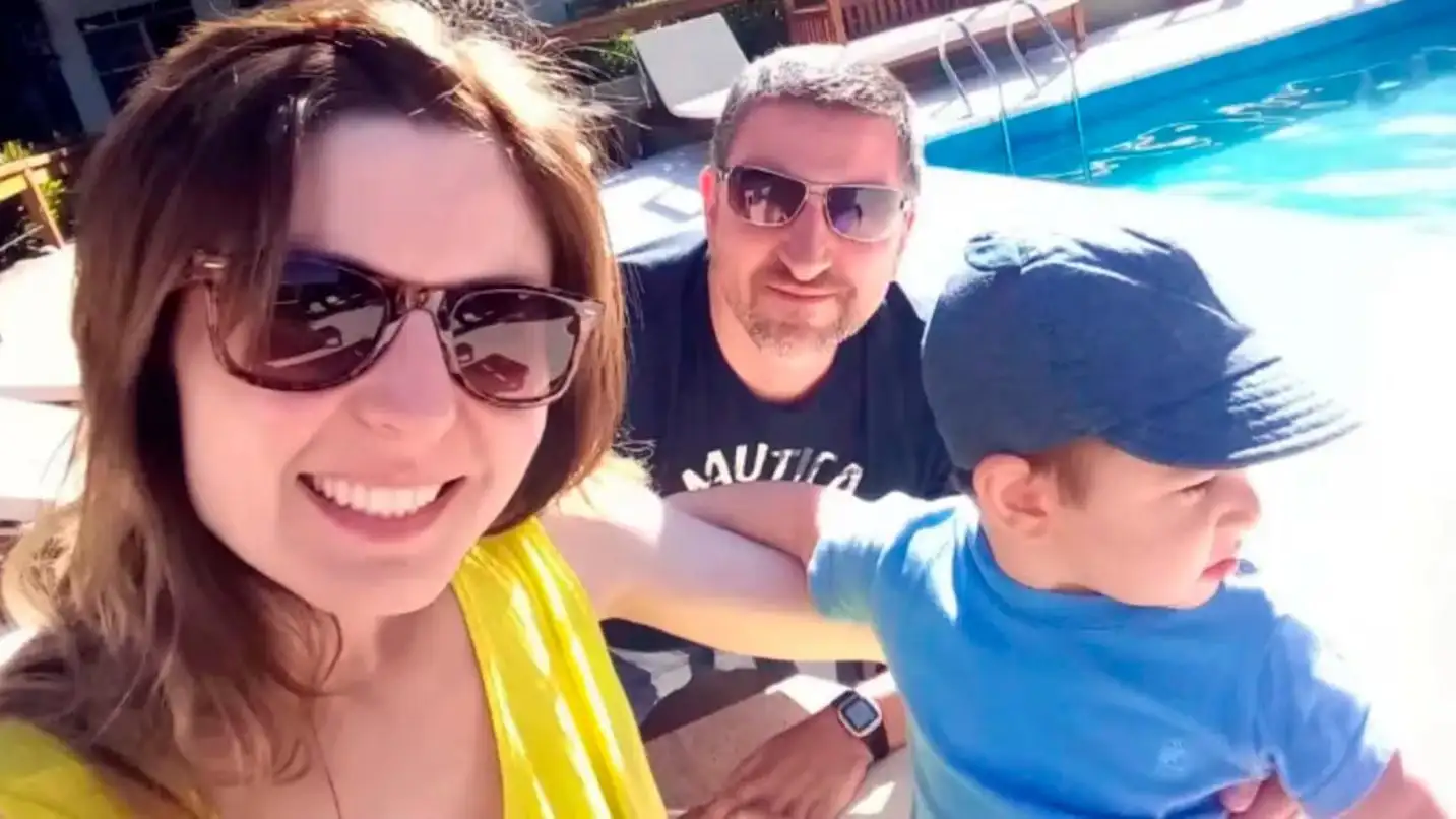 Natalia Ciak, Alejandro y Joaquín Ruffo.
