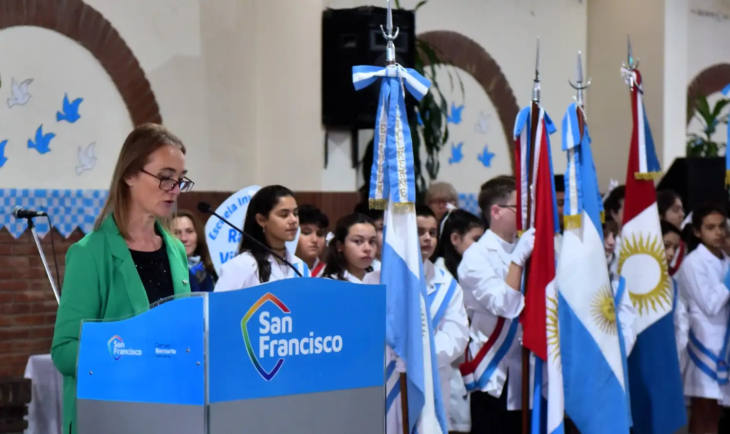 bandera acto