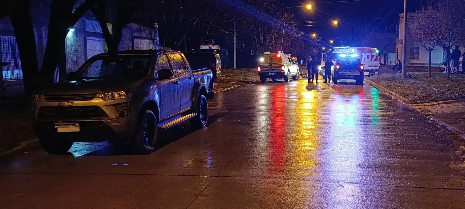 El episodio se produjo mientras caía una leve llovizna sobre la ciudad. Foto: BVVT
