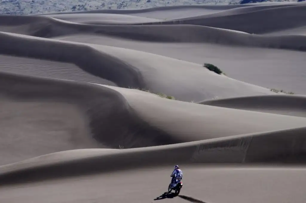Las dunas del Nihuil son un lugar popular para la práctica de enduro y otros deportes extremos.