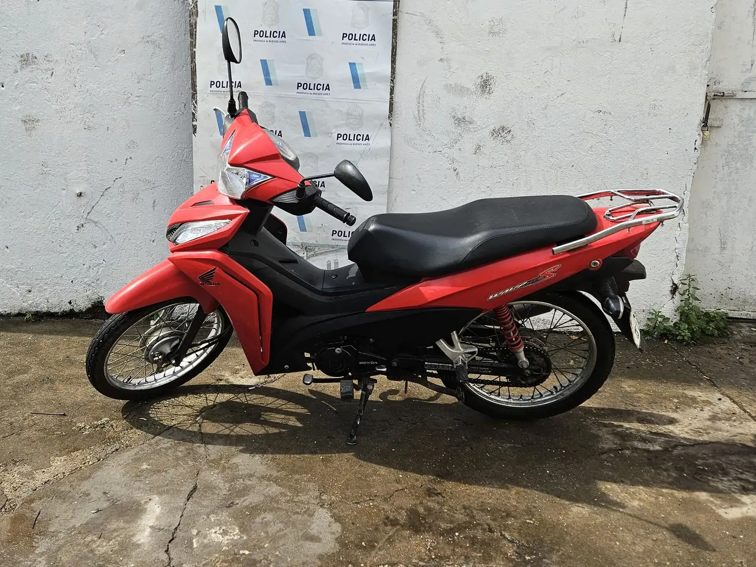 La moto había sido robada en julio del año pasado.