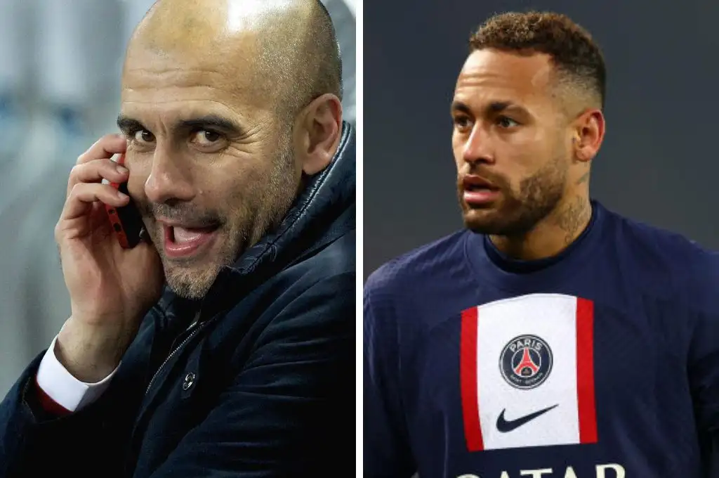 Pep Guardiola va por todo: llamó personalmente a Neymar para que juegue en el Manchester City