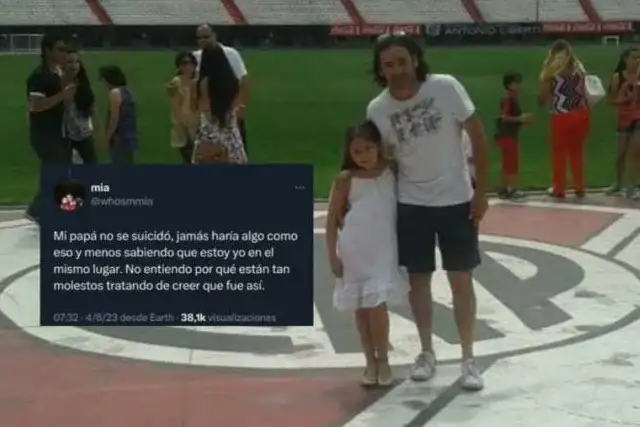 “Mi papá no saltó al vacío” dijo la hija del hincha fallecido en River
