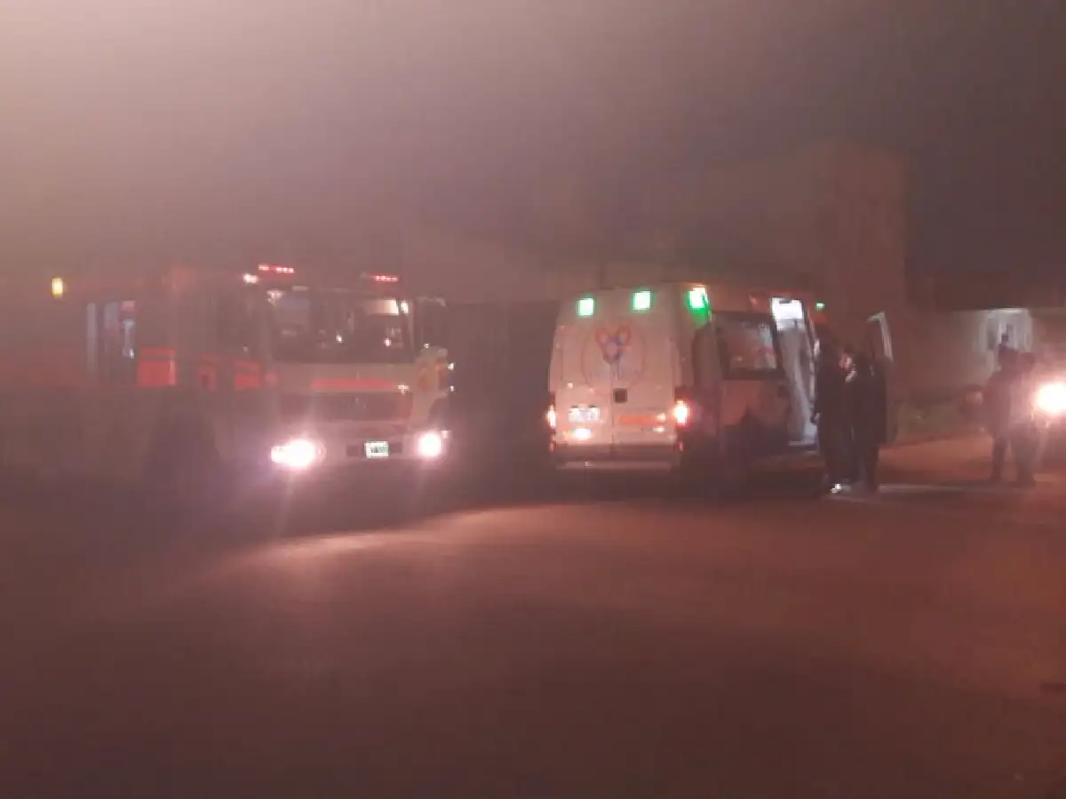 Resultó con quemaduras tras un incendio en La Florida 