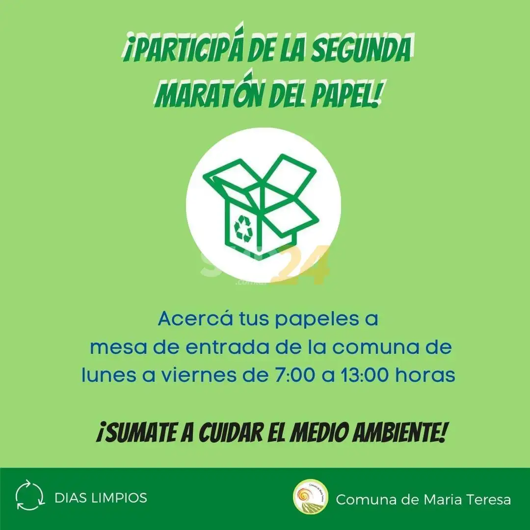 María Teresa presentó la “Segunda Maratón del Papel”