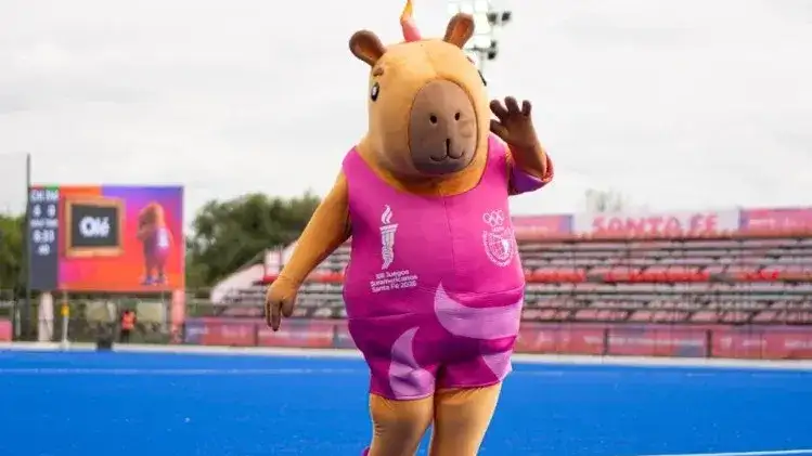 "Capi" el carpincho que se convirtió en la mascota estrella de los Juegos Suramericanos