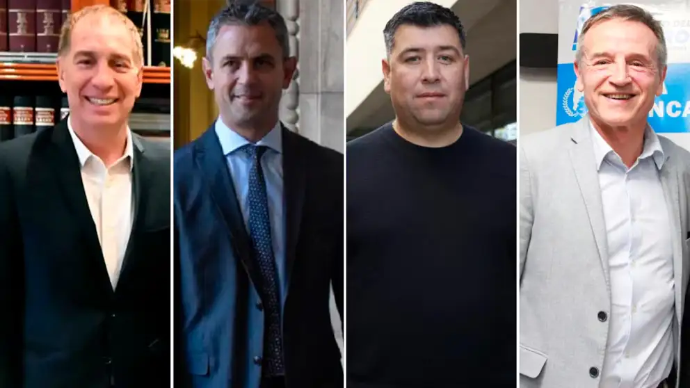 Diego Santilli, Martín Menem, Cristian Jerónimo y Jorge Sola