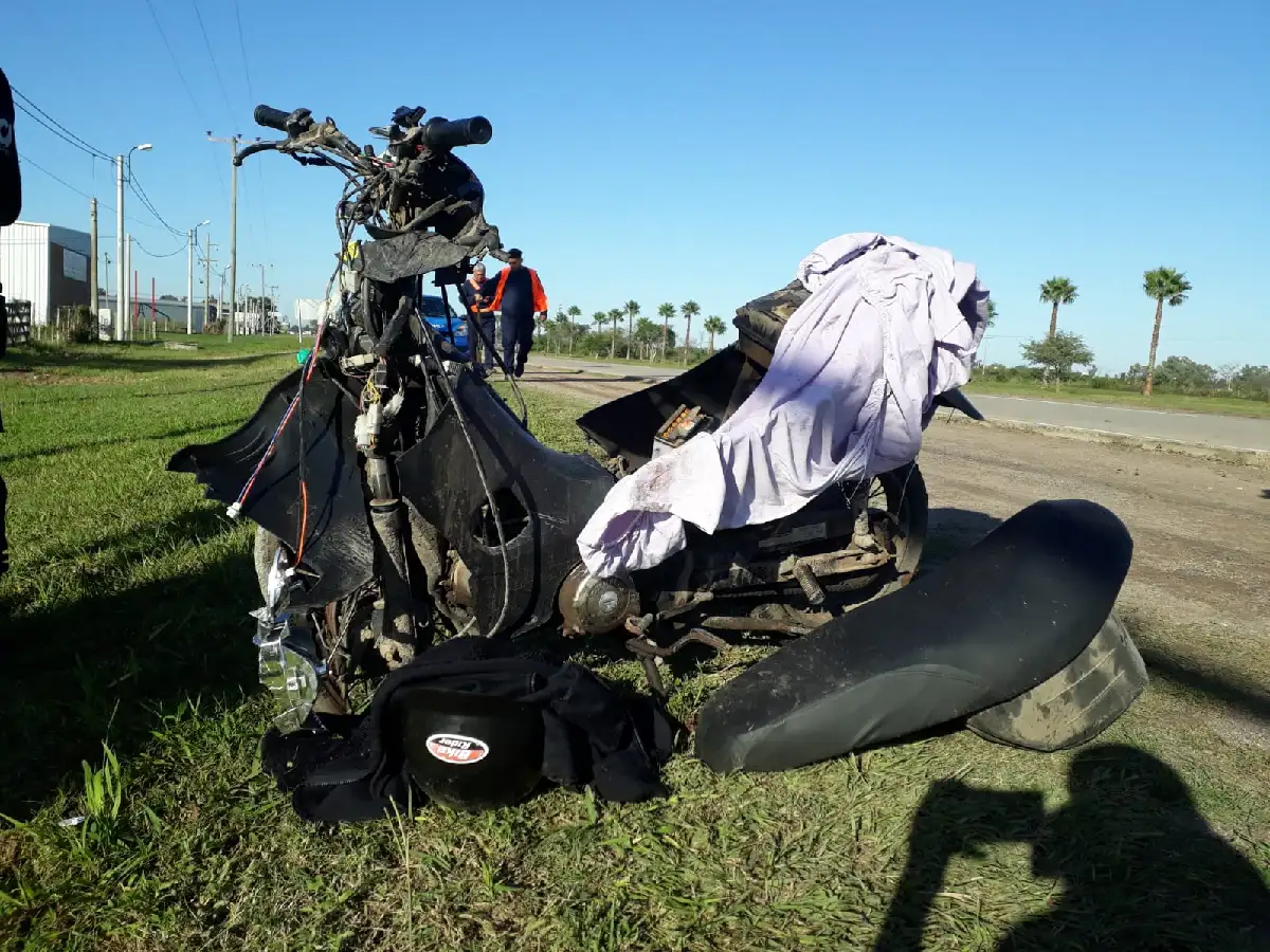 Morteros: falleció joven de 17 años al accidentarse con su moto 