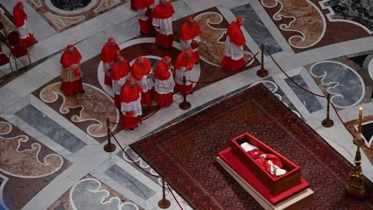 El féretro del papa Francisco