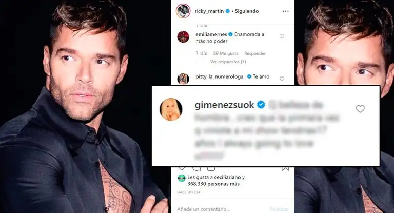 Susana Giménez le dedicó un piropo a Ricky Martin