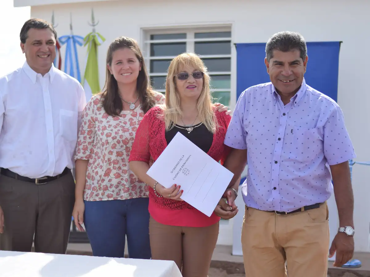 Brinkmann: ya son 65 las familias que disfrutan de la casa propia    