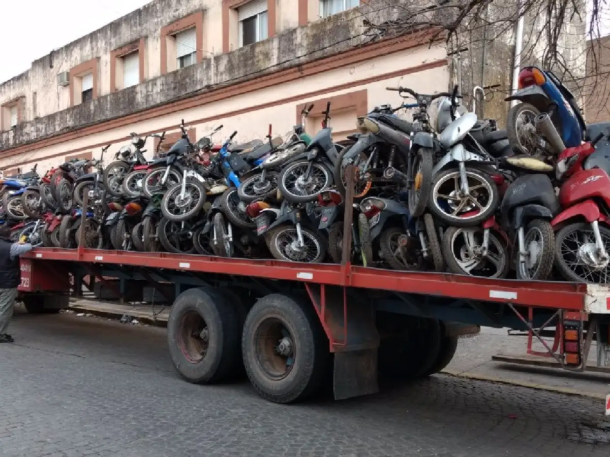  Trasladas 80 motos secuestradas, pero aún restan unas 400   