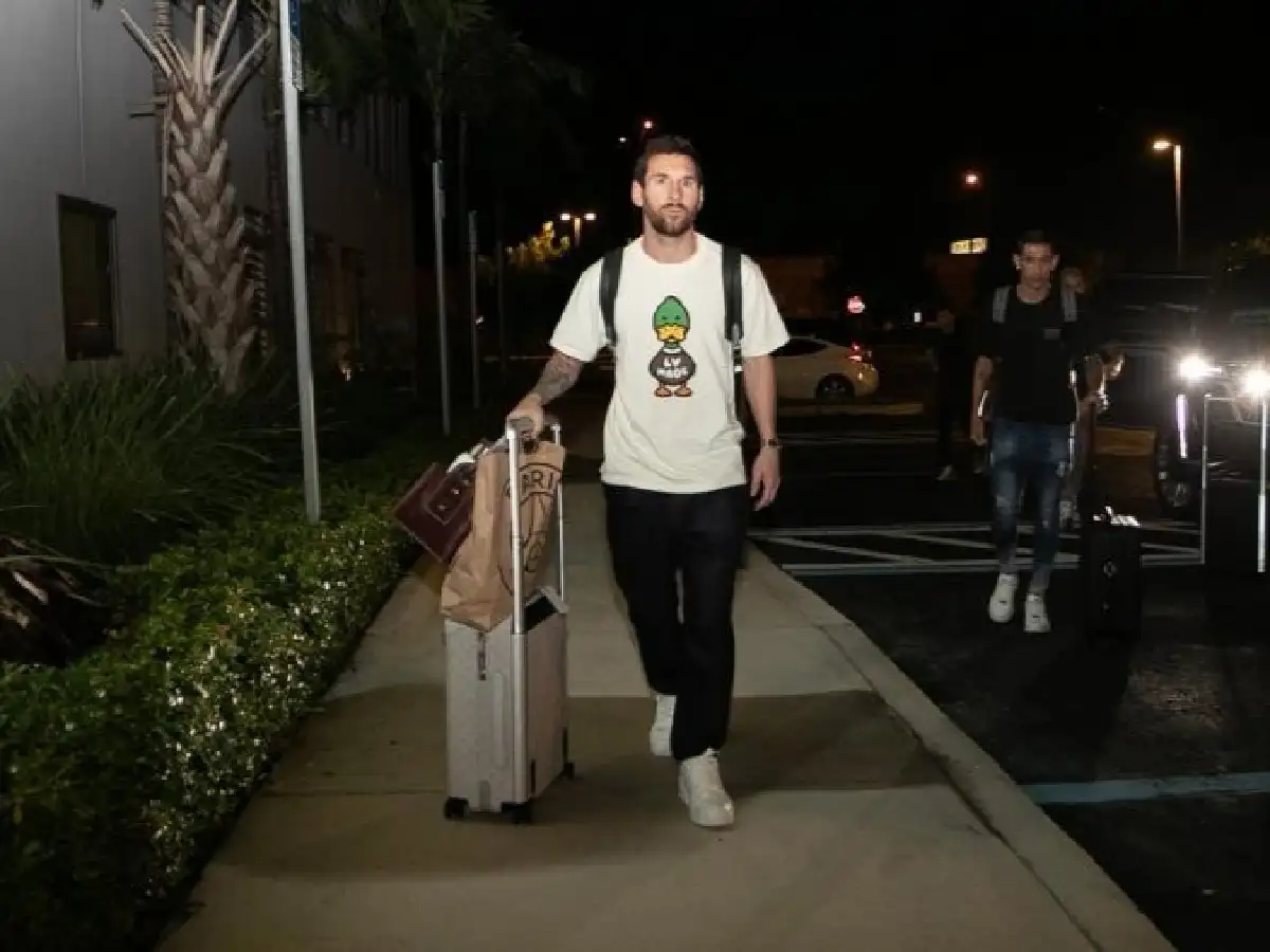 Lionel Messi llegó a Miami para afrontar los últimos amistosos previos a Qatar