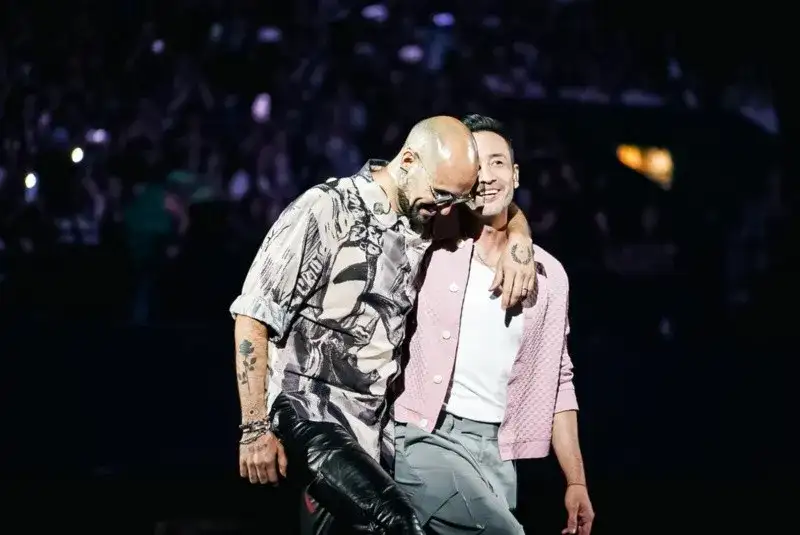 Abel Pintos y Luciano Pereyra en el Luna Park.