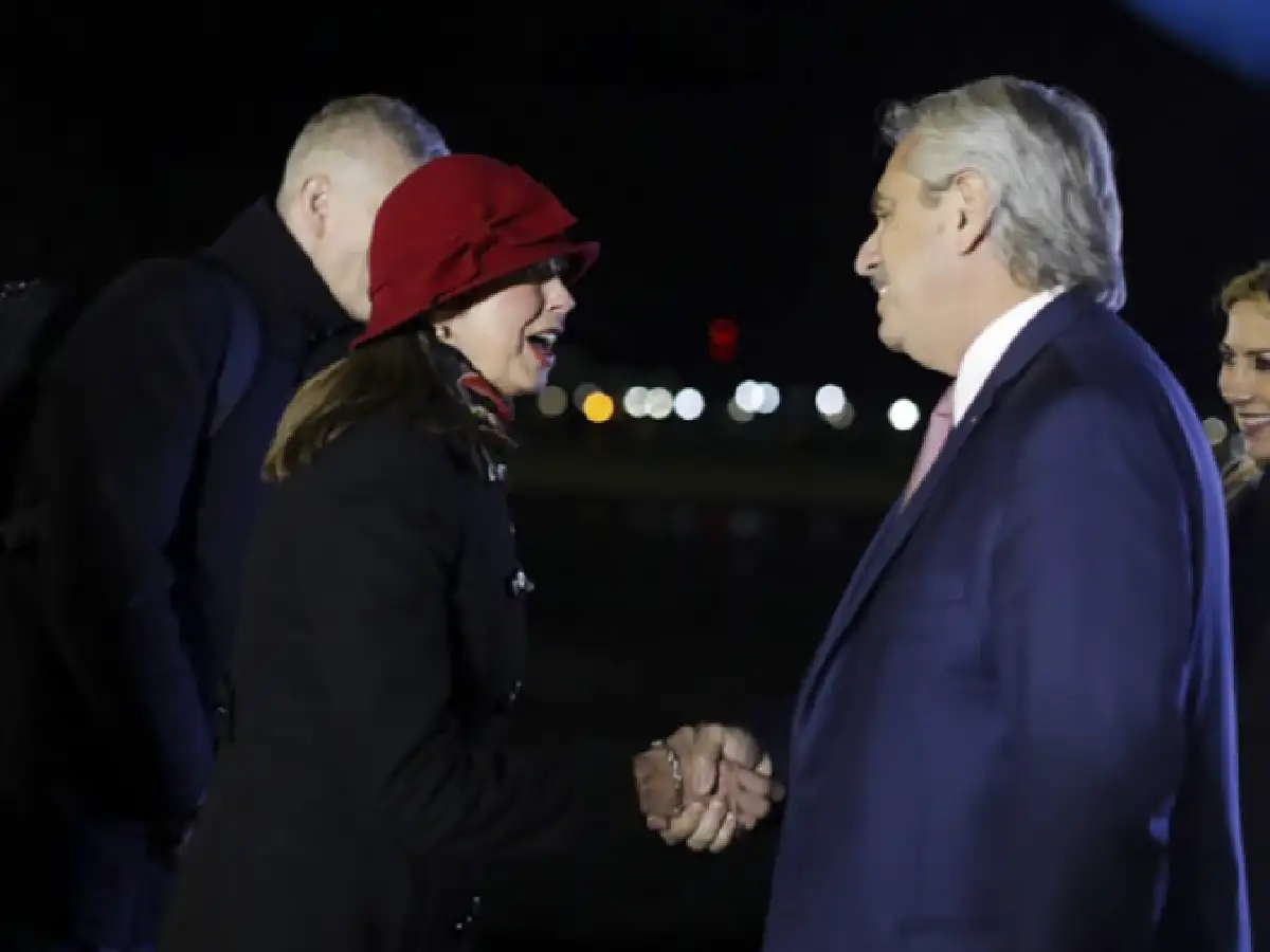 Fernández llegó a Escocia para participar de la cumbre de cambio climático