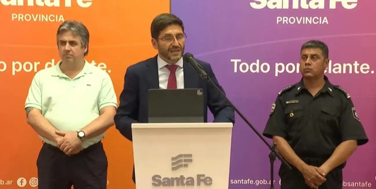 Pullaro este miércoles en conferencia de prensa.