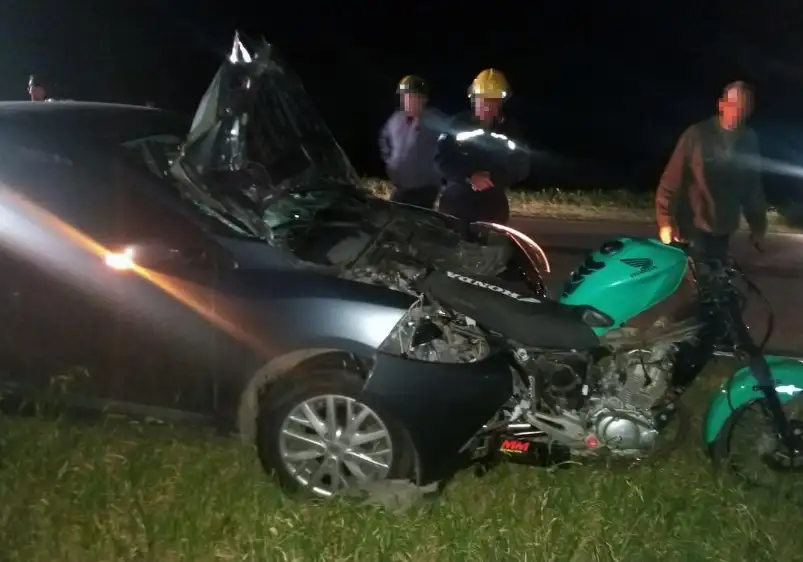 Accidente vial a metros del ingreso de Coronel Bogado