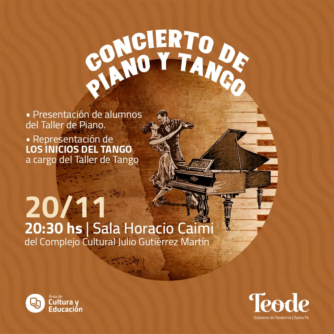 Teodelina: concierto de piano y tango