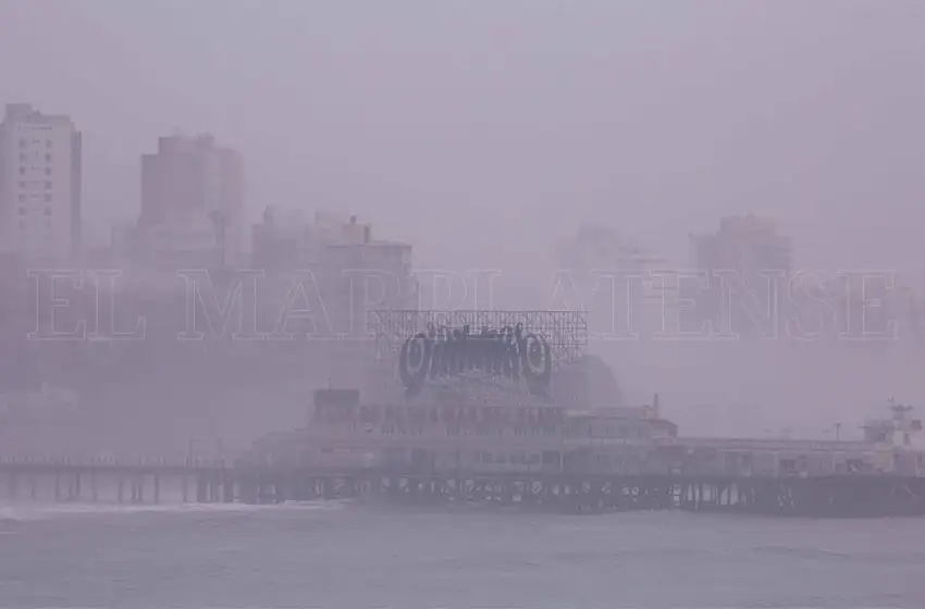 Video: la niebla se apoderó de la costa marplantense