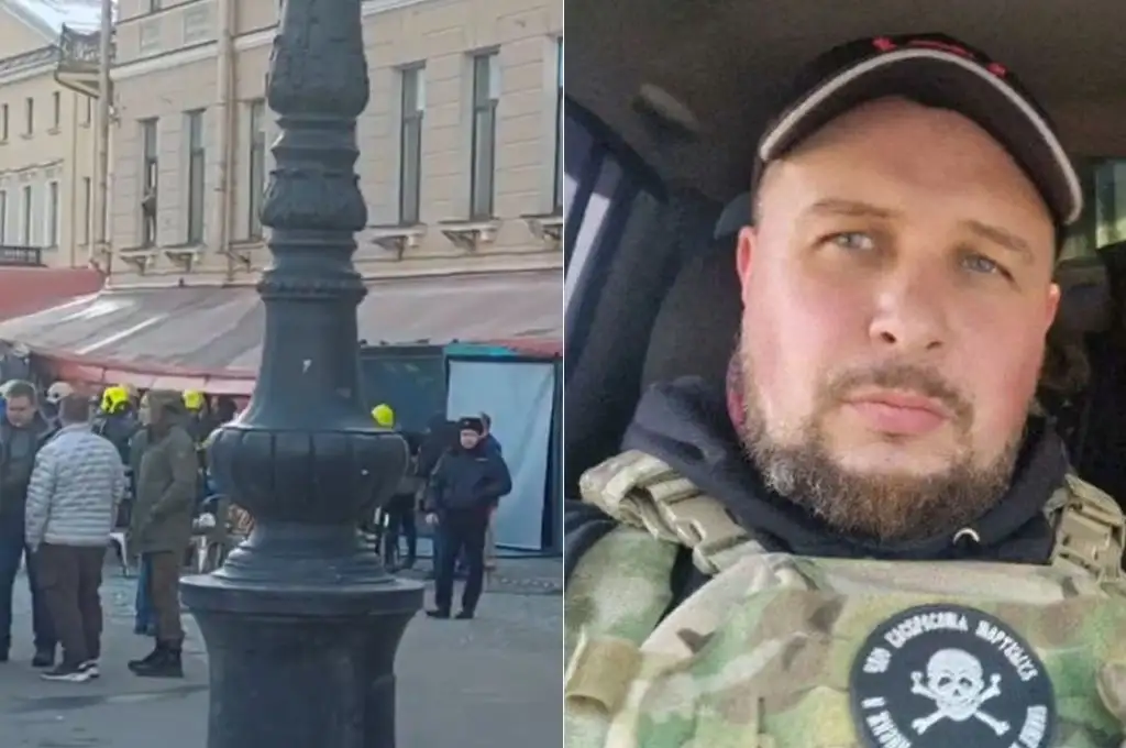 Rusia: un periodista murió por una explosión en un café en San Petersburgo