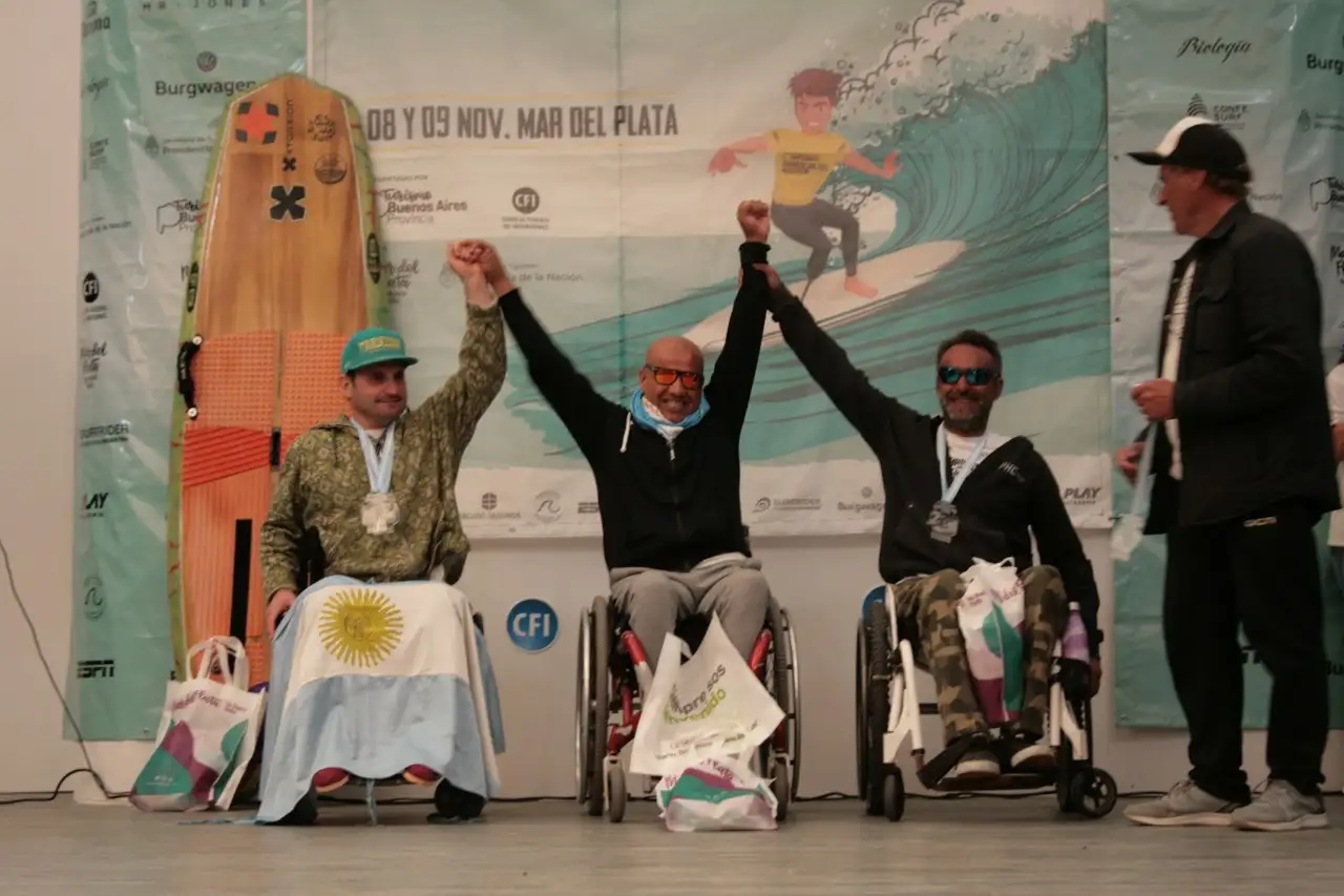 El Sudamericano de Surf Adaptado coronó sus campeones
