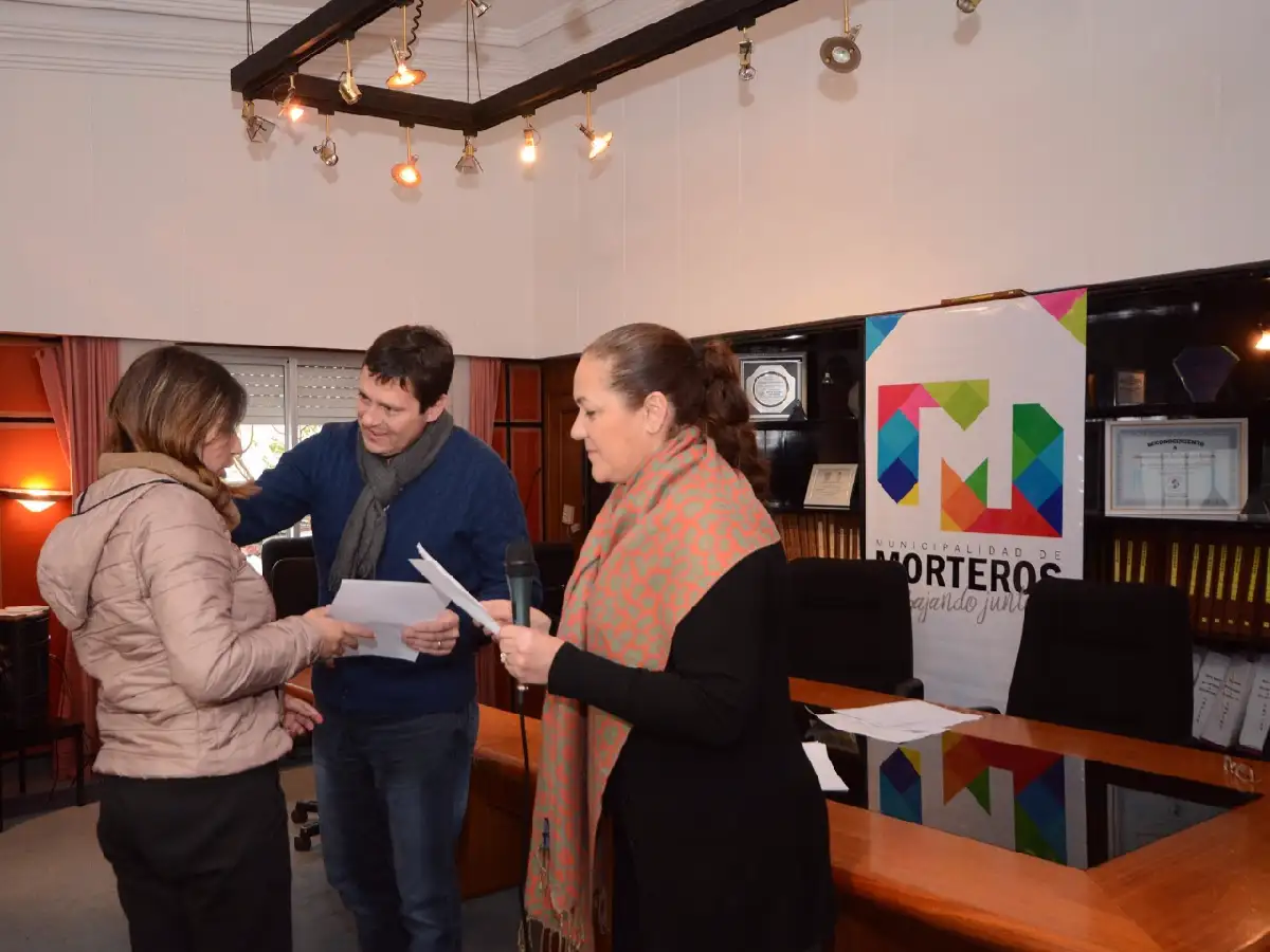 Entregaron pensiones no contributivas a familias de Morteros  
