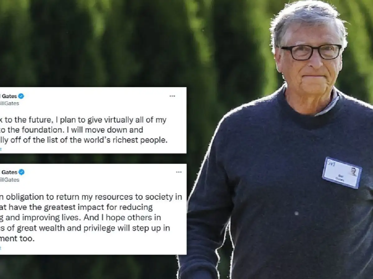 Bill Gates donará su inmensa fortuna hasta dejar de ser una de las personas más ricas del mundo