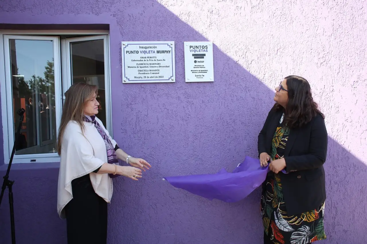 Se inauguró el Punto Violeta de Murphy y se suscribieron convenios con la región