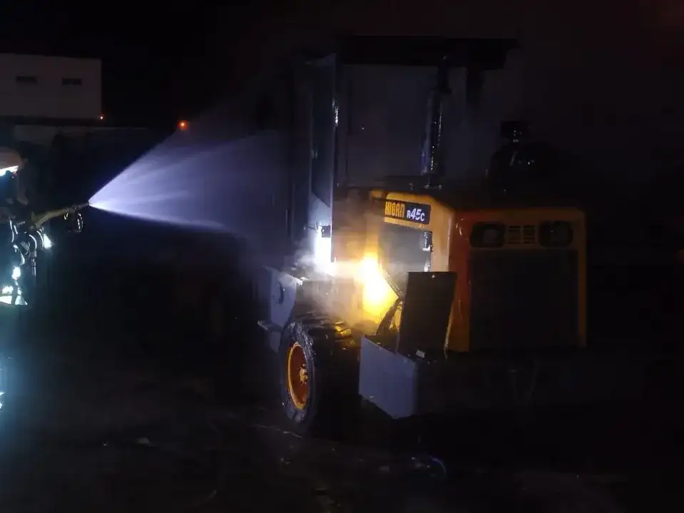 incendio tractor