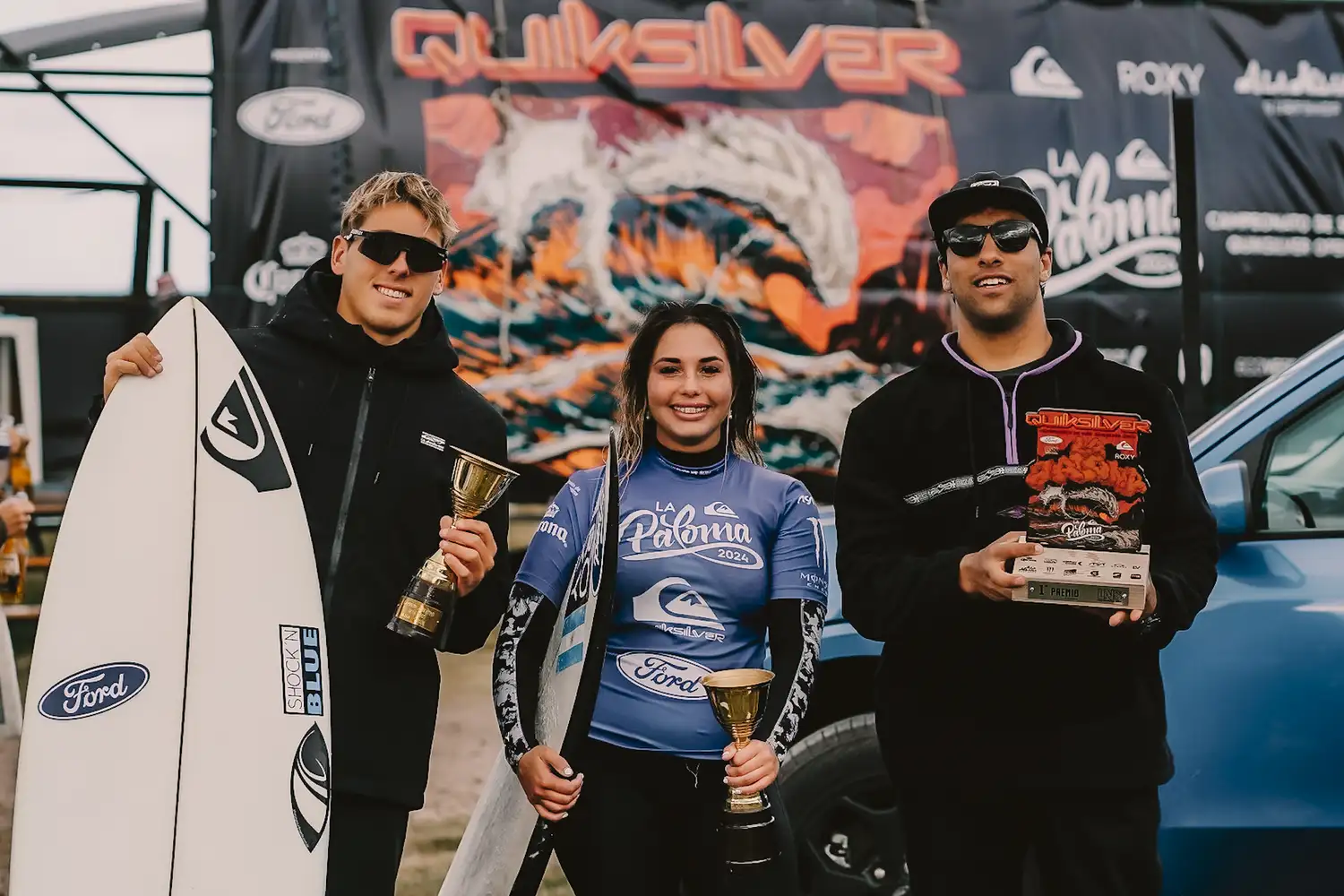 Los campeones y el ganador de la 21ª edición de La Paloma.
