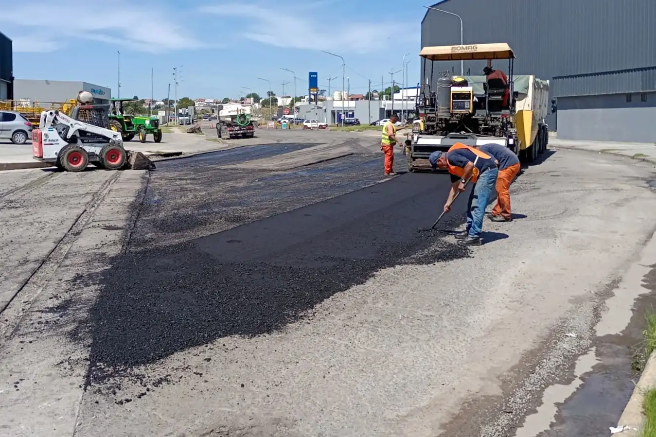 Se completó una nueva etapa del plan integral de recuperación de la red vial del puerto.