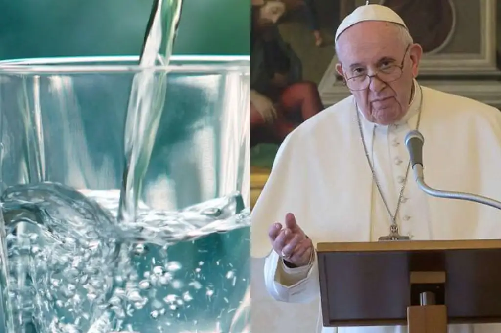 El papa Francisco afirmó que “el agua no puede ser motivo de guerras” y pidió su preservación