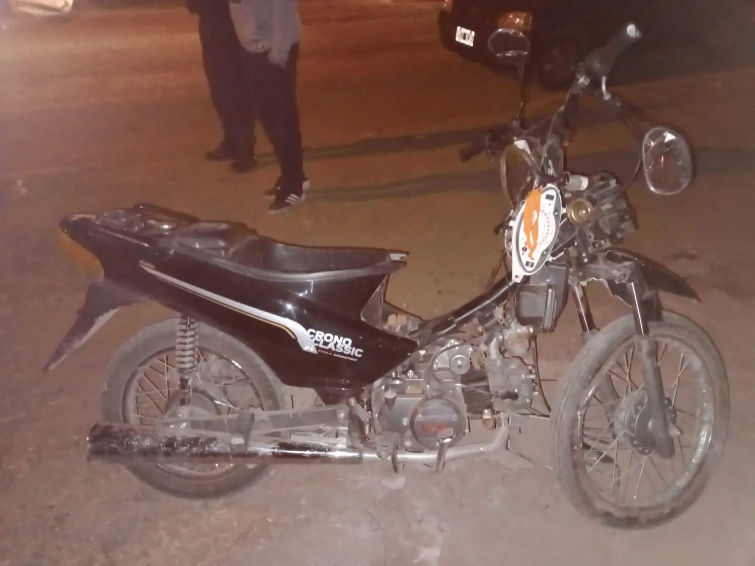 Moto accidente
