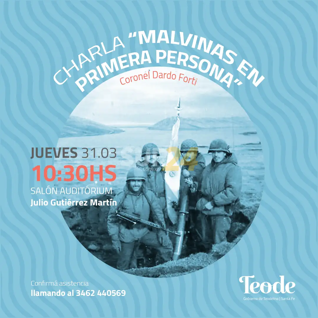 Teodelina: charla “Malvinas en primera persona” 