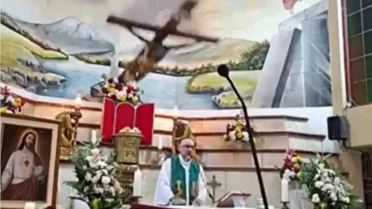 El padre Patricio Alfredo Sánchez Molinari falleció luego de que se le cayera una cruz encima