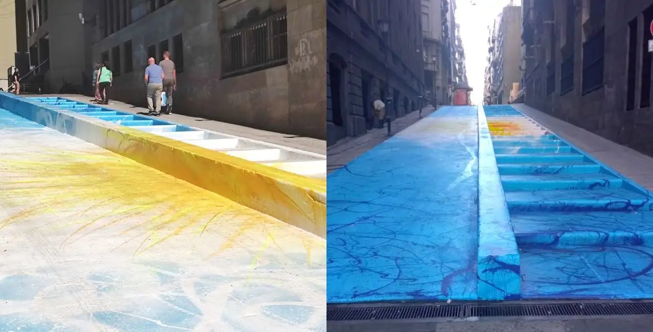 El nuevo mural de la Selección Argentina en el microcentro porteño
