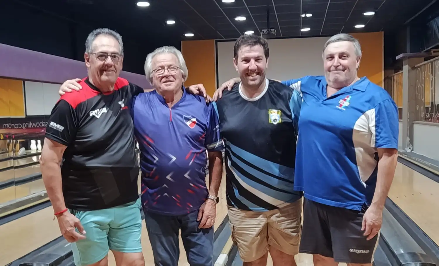 Franetovich, Sensolini, Freyre y Favero, los primeros cuatro del torneo.