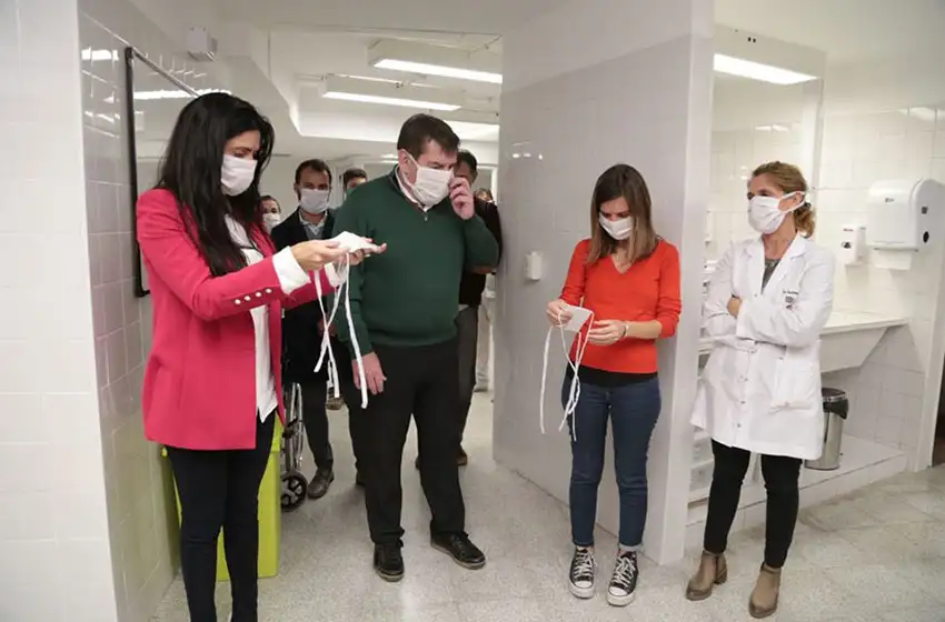 Pandemia: inauguraron un nuevo sector en el hospital Houssay