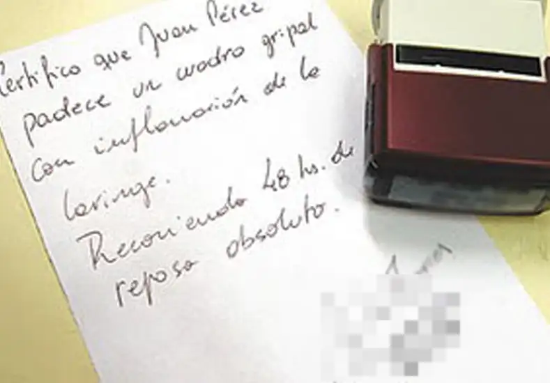 Maciel: falsificaron sello y firma de una médica para emitir certificados