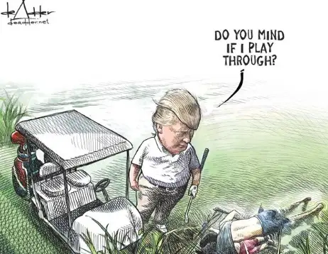 Canadá: pierde su trabajo tras caricaturizar a Trump y los migrantes fallecidos
