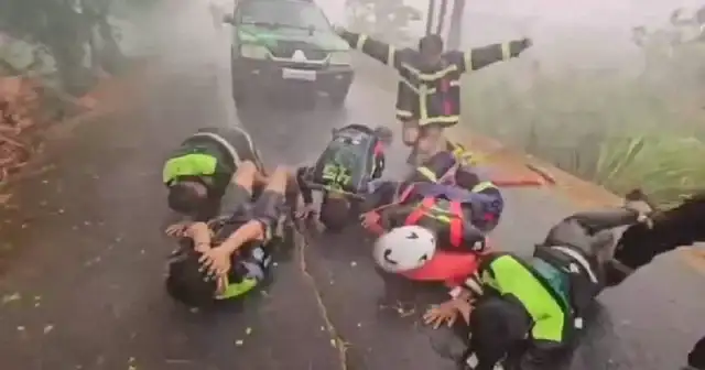 La escena quedó registrada en un video que se viralizó en redes sociales.