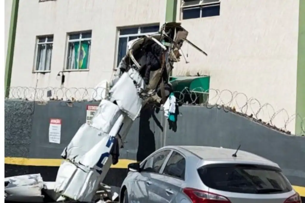 Una avioneta se estrelló en Belo Horizonte