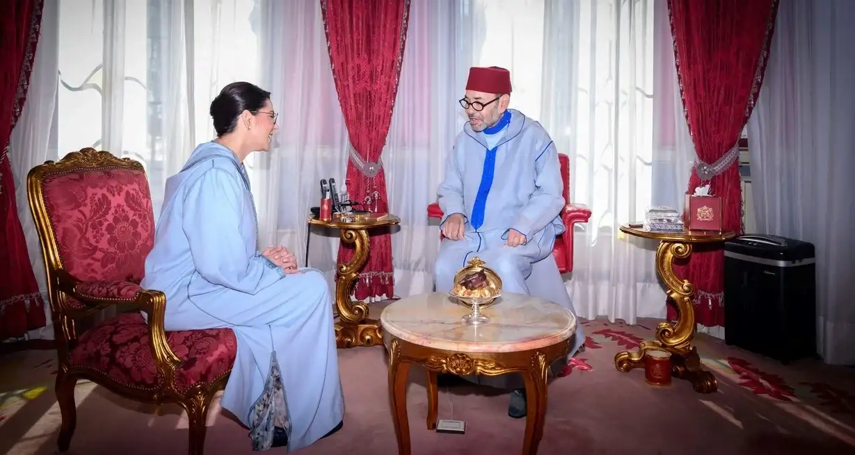 El rey de Marruecos, Mohammed VI, recibió a Fatima Ezzahra El Mansouri este 29 de septiembre.
