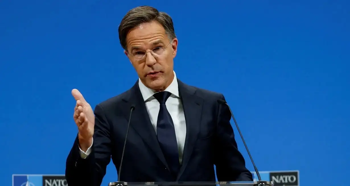 El jefe de la OTAN, Mark Rutte. Foto: REUTERS / Geert Vanden Wijngaert.