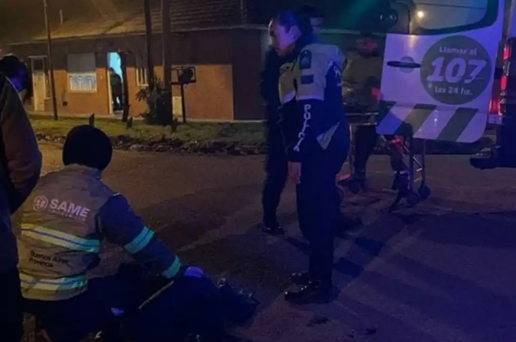 Los efectivos policiales lograron detener al agresor, quien tenía “un cuchillo de filo liso”. Foto: 0223