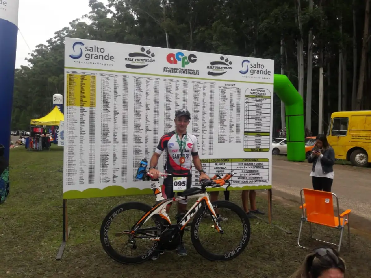  Gandolfo completó el Medio Ironman de Concordia