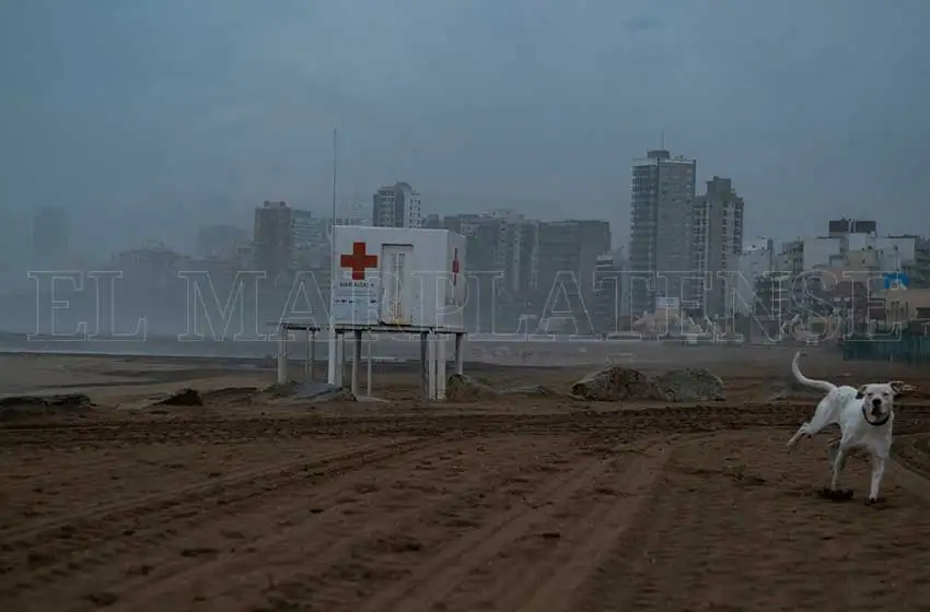 Lunes nublado y con toda la humedad en Mar del Plata