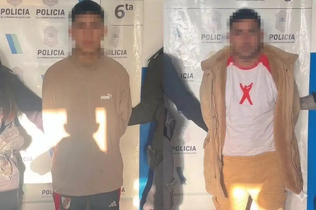 Los efectivos lograron interceptar y aprehender a ambos sospechosos en inmediaciones de Carrillo 1200.