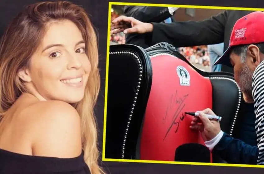 Dalma Maradona quiere el sillón que usó el Diego en el Coloso